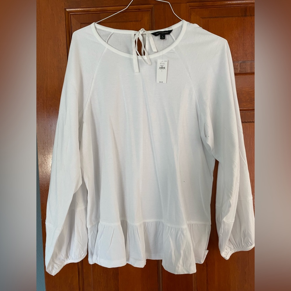 Banana Republic size L white top